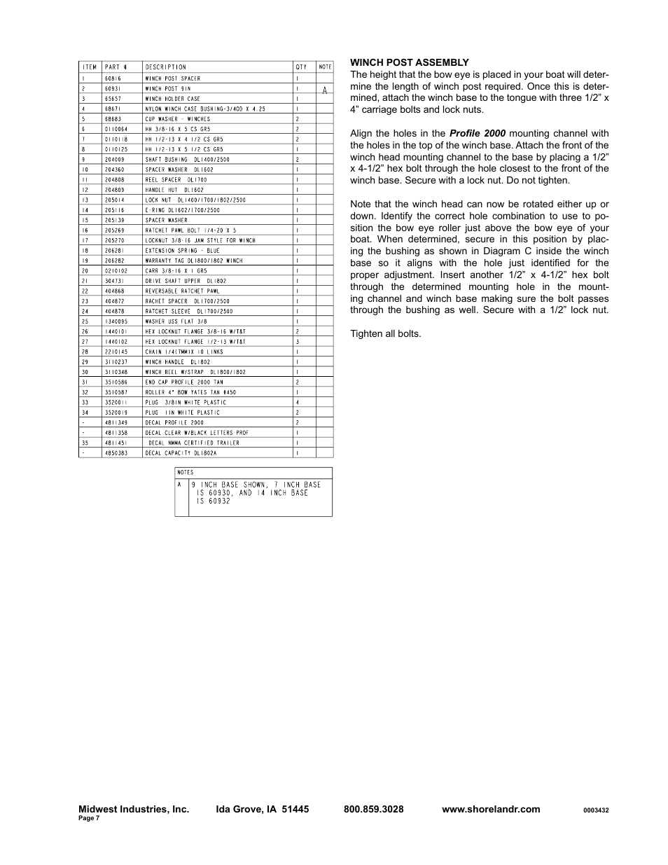 ShoreLand'r SLB30BLW User Manual | Page 7 / 10