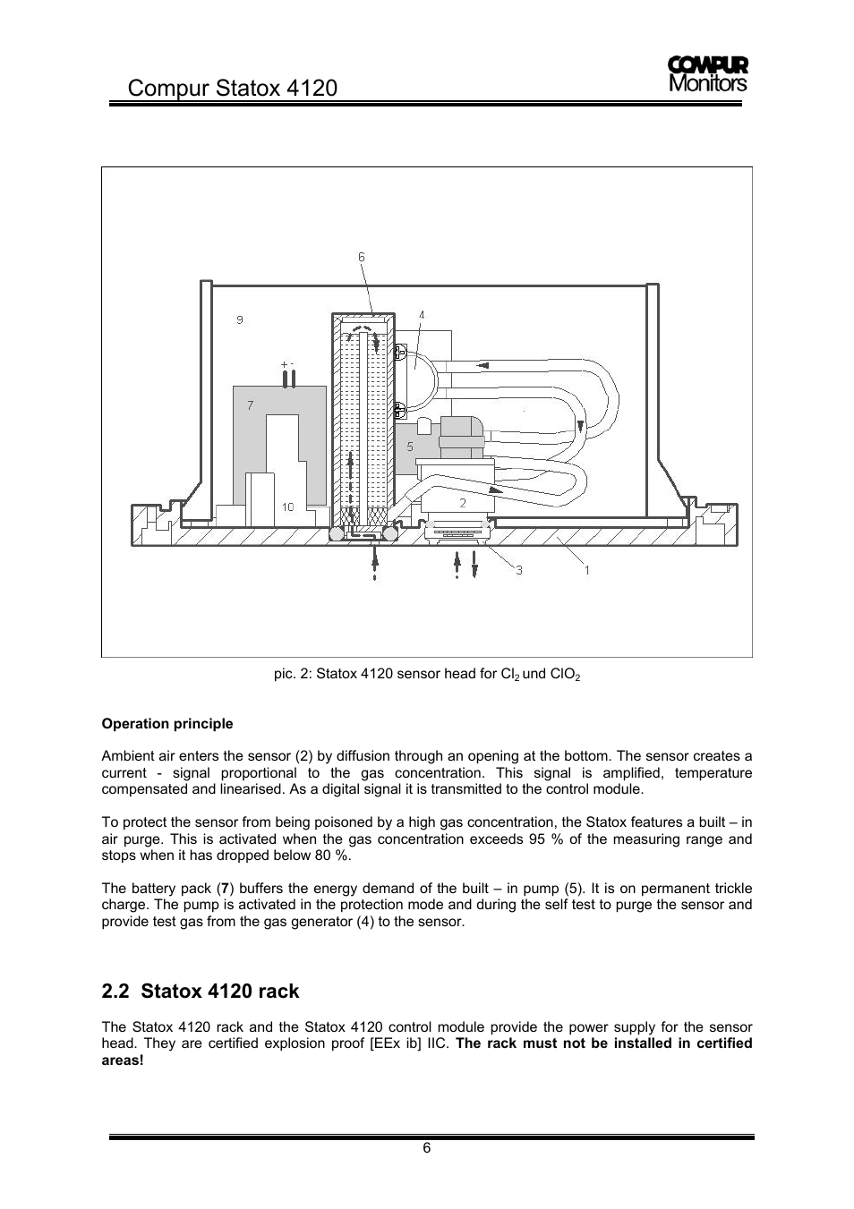 Operation principle, Compur statox 4120 | Compur STATOX 4120 User Manual | Page 6 / 34
