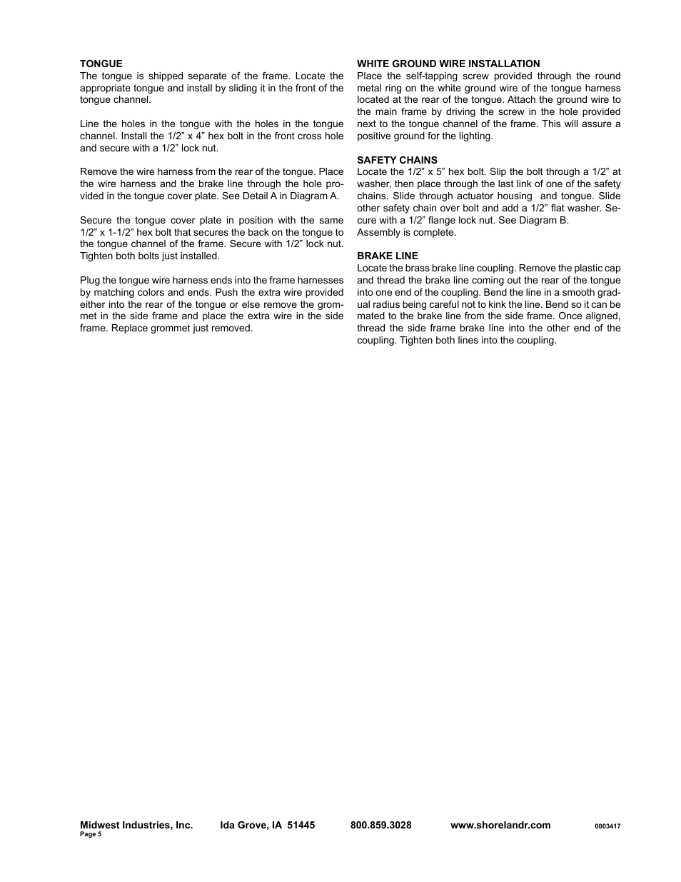 ShoreLand'r SLB30BS User Manual | Page 5 / 10