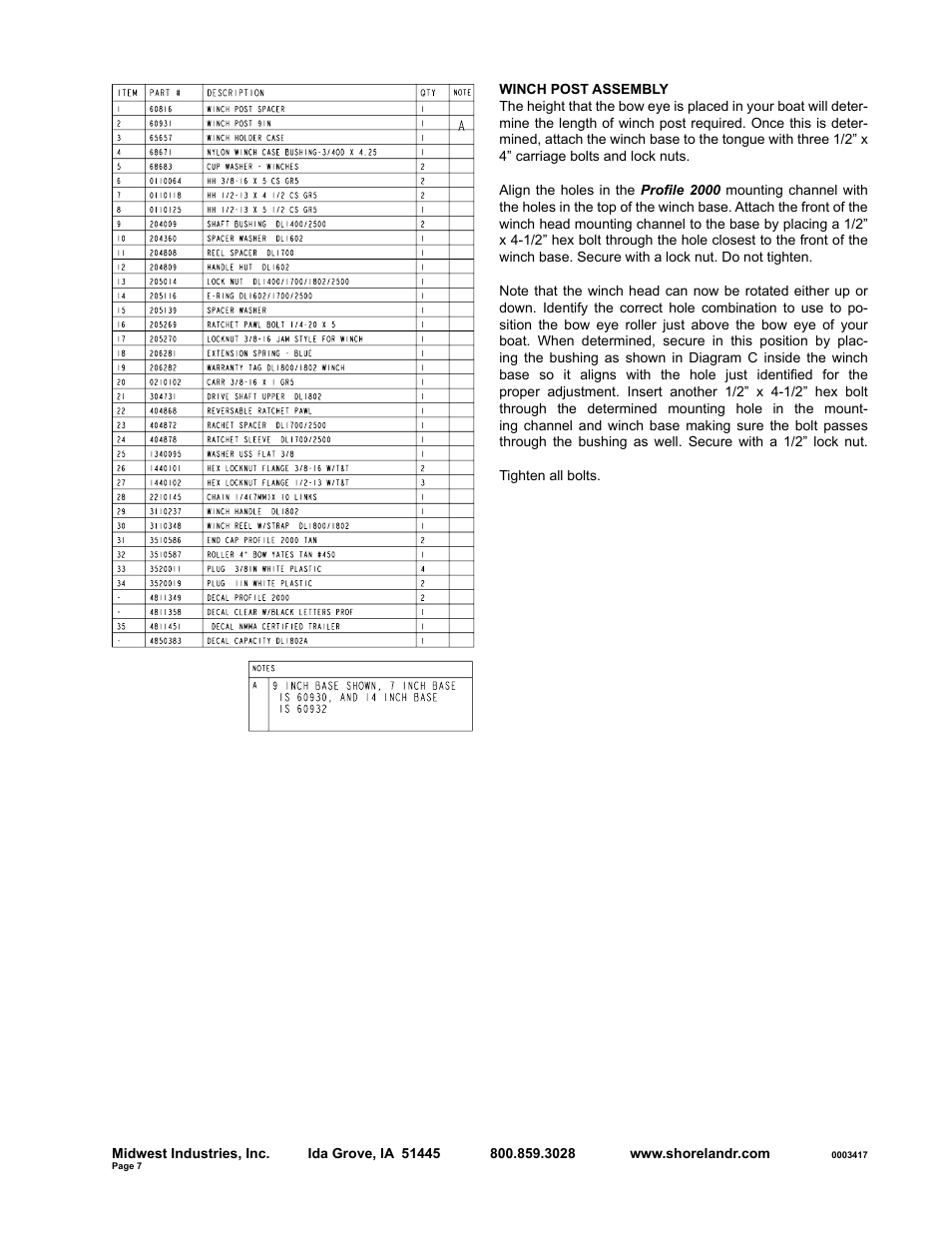 ShoreLand'r SLB30BS User Manual | Page 7 / 10