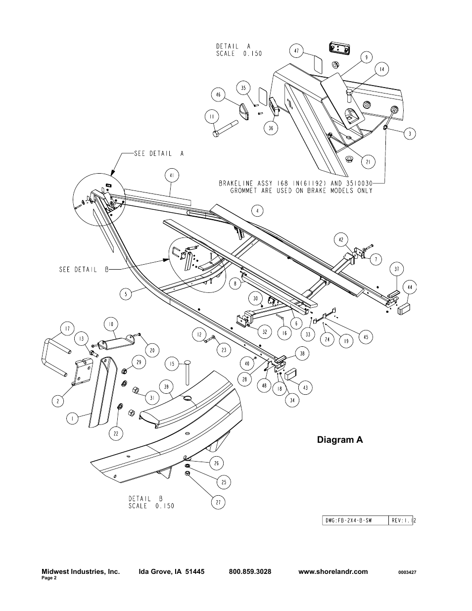 Diagram a | ShoreLand'r SLB30BSW User Manual | Page 2 / 10