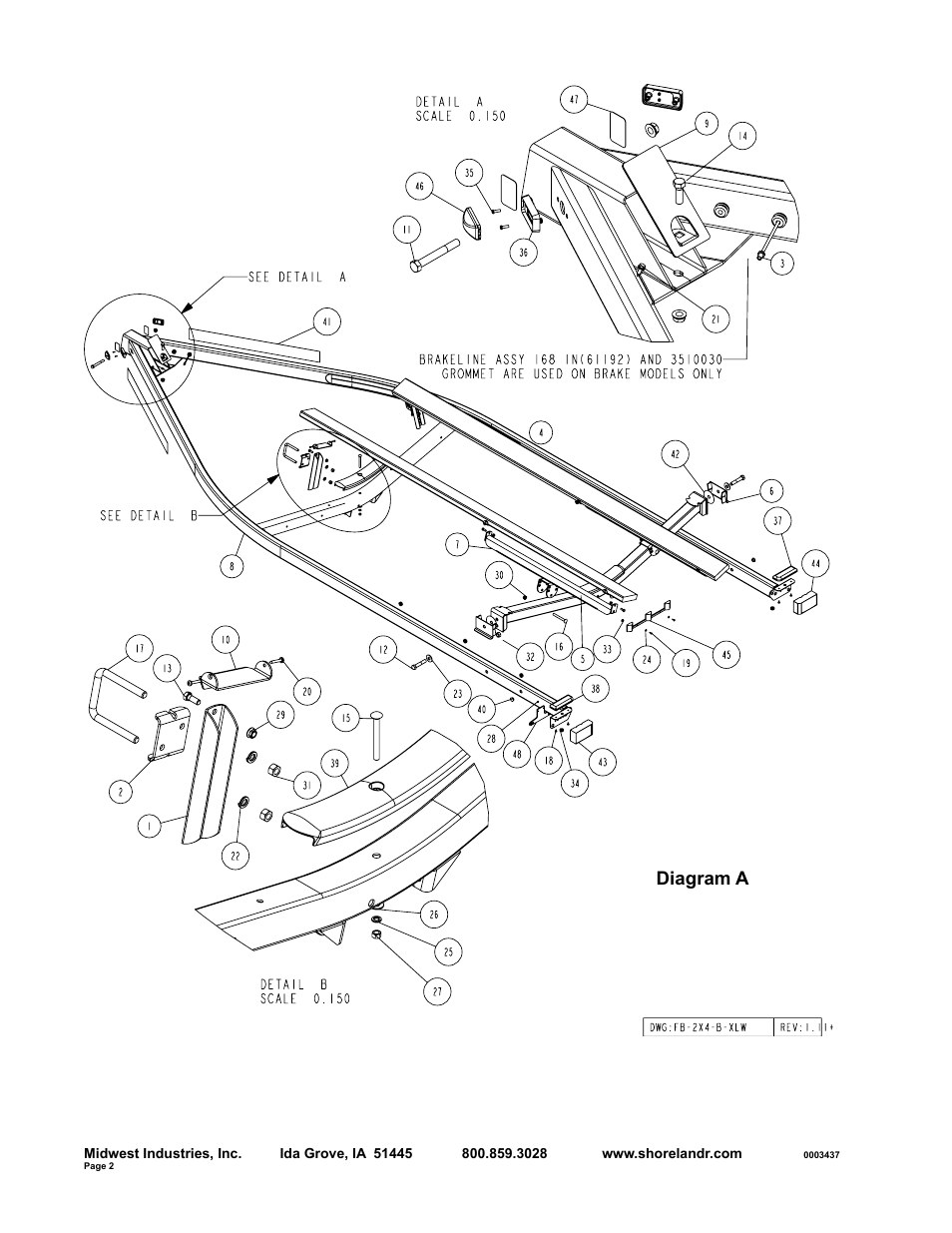 Diagram a | ShoreLand'r SLB30BXLW User Manual | Page 2 / 10