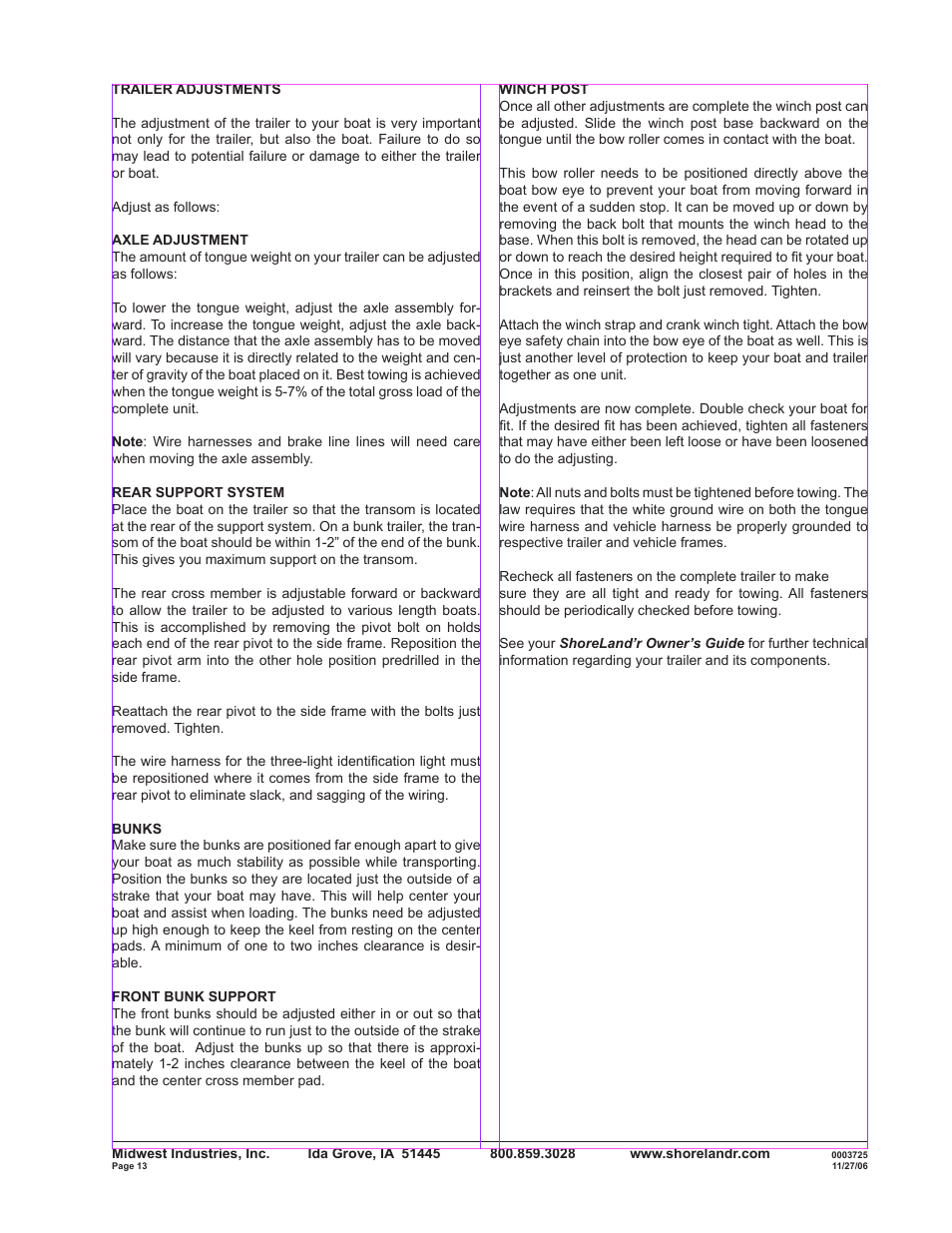 ShoreLand'r SLB40TABBLW User Manual | Page 13 / 14