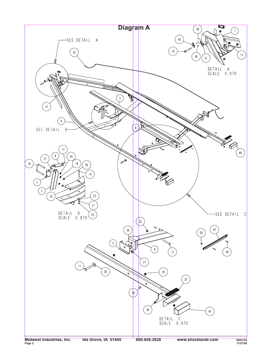 Diagram a | ShoreLand'r SLB40TABBLW User Manual | Page 2 / 14