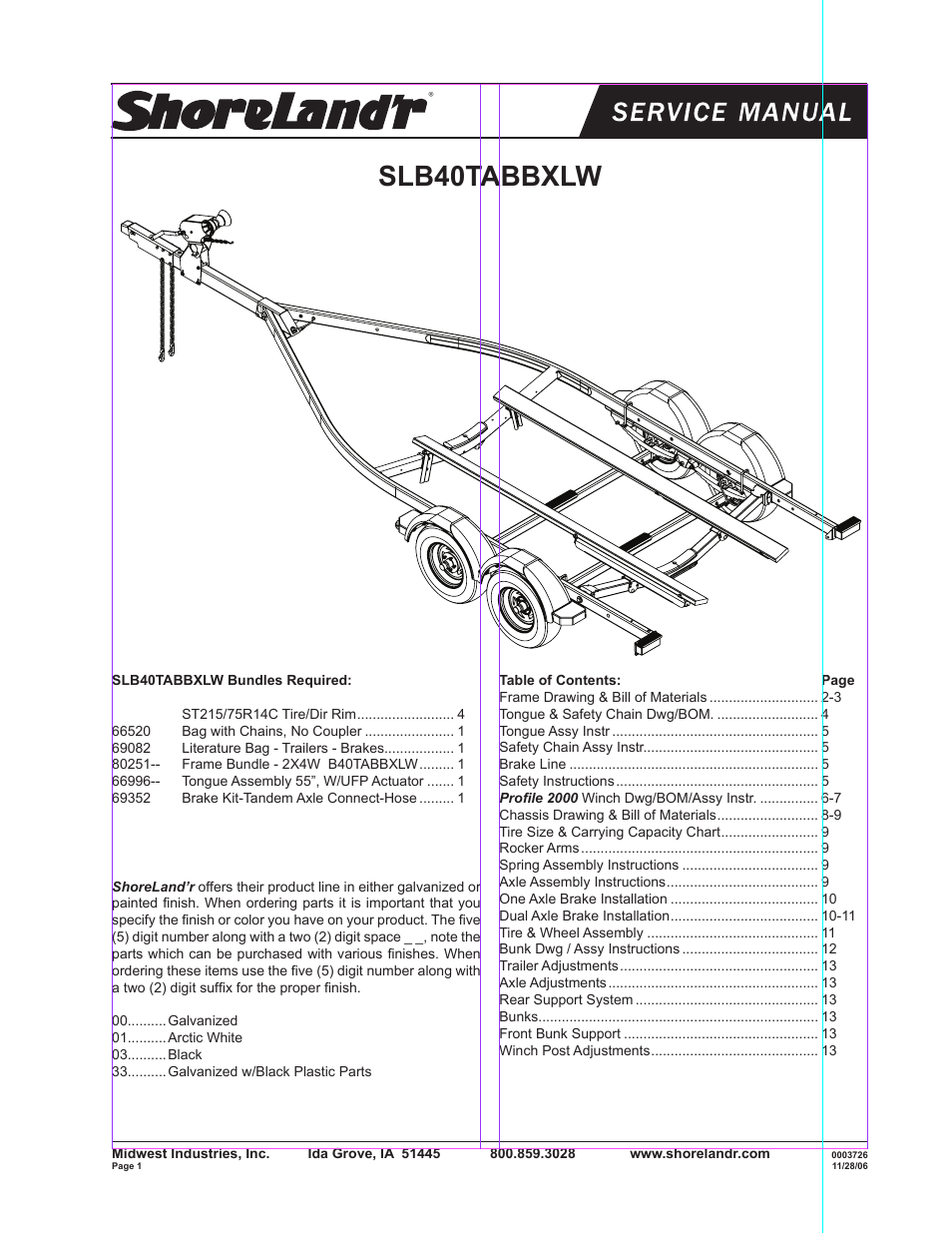 ShoreLand'r SLB40TABBXLW User Manual | 14 pages