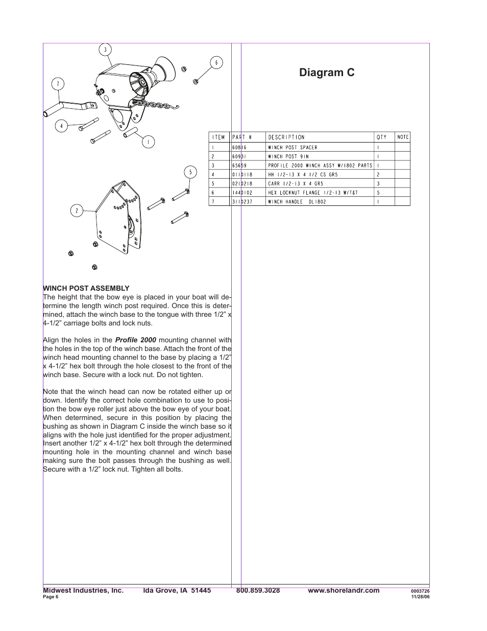 Diagram c | ShoreLand'r SLB40TABBXLW User Manual | Page 6 / 14