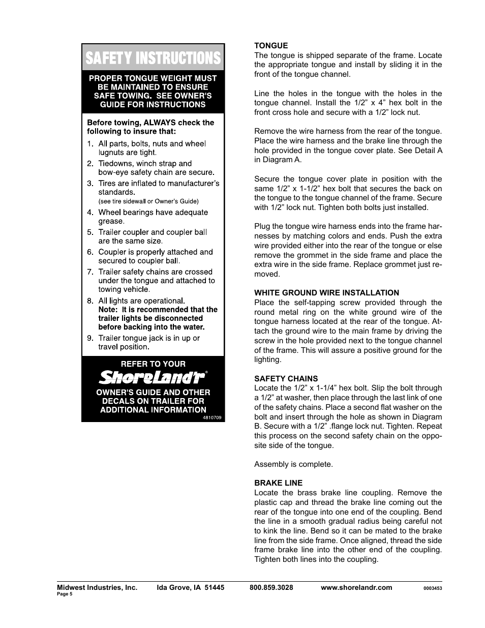 ShoreLand'r SLB40TBBLW User Manual | Page 5 / 12