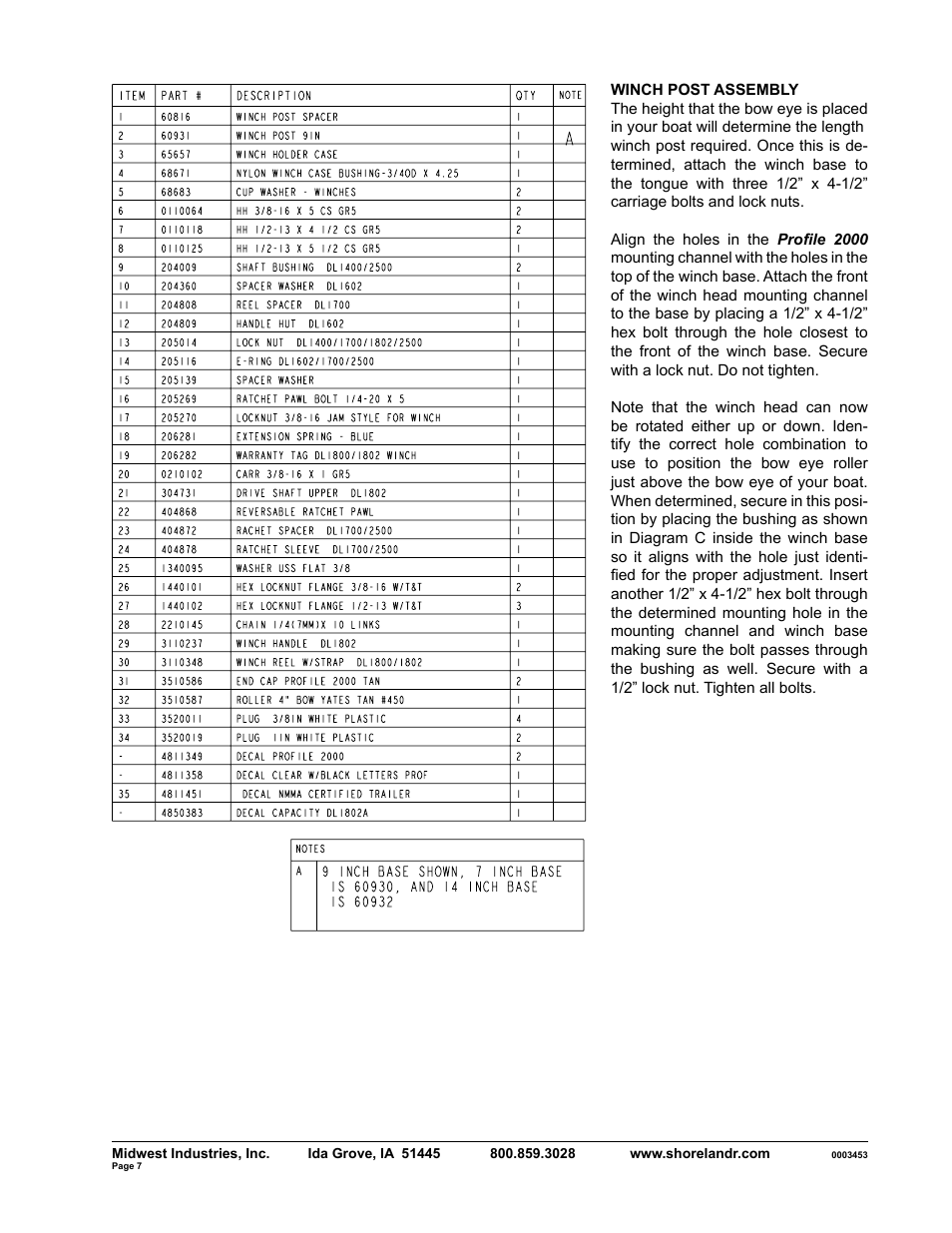 ShoreLand'r SLB40TBBLW User Manual | Page 7 / 12