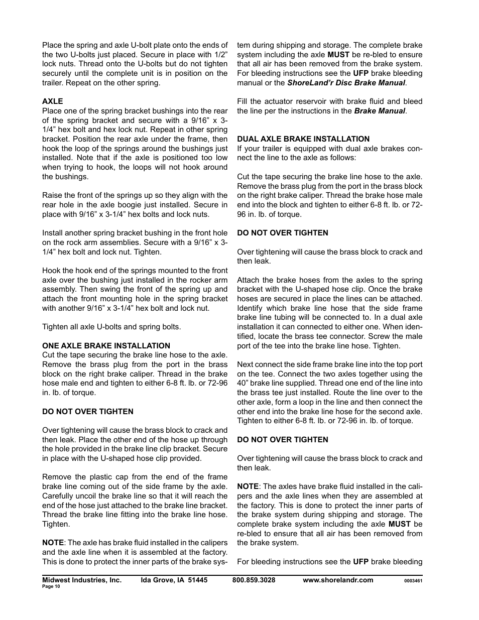 ShoreLand'r SLB40TBBXLW User Manual | Page 10 / 12