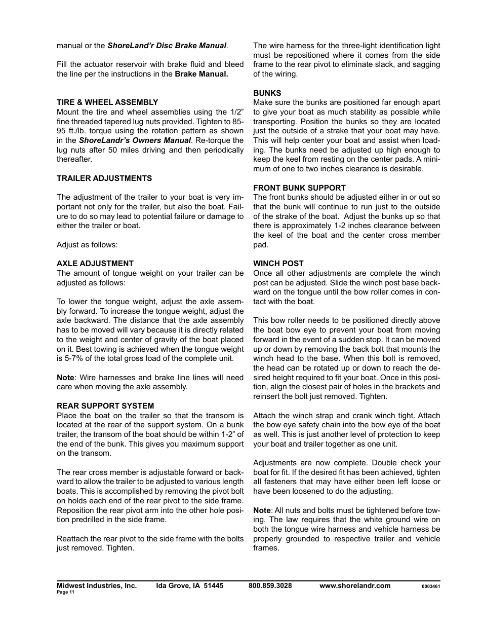 ShoreLand'r SLB40TBBXLW User Manual | Page 11 / 12