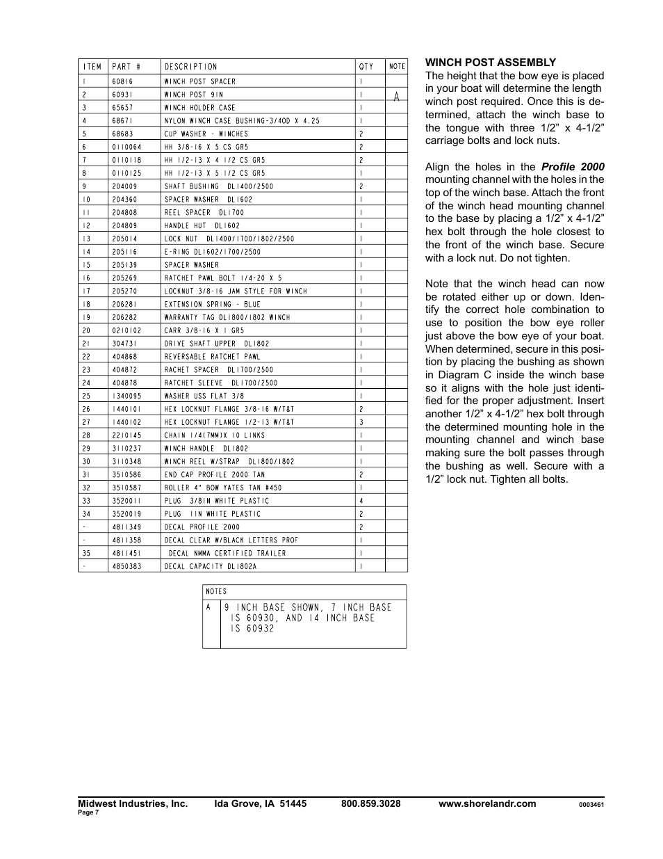 ShoreLand'r SLB40TBBXLW User Manual | Page 7 / 12