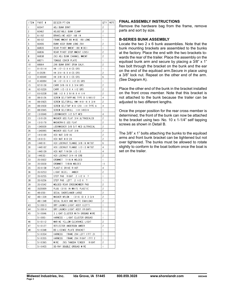 ShoreLand'r SLB40TBLW User Manual | Page 3 / 12