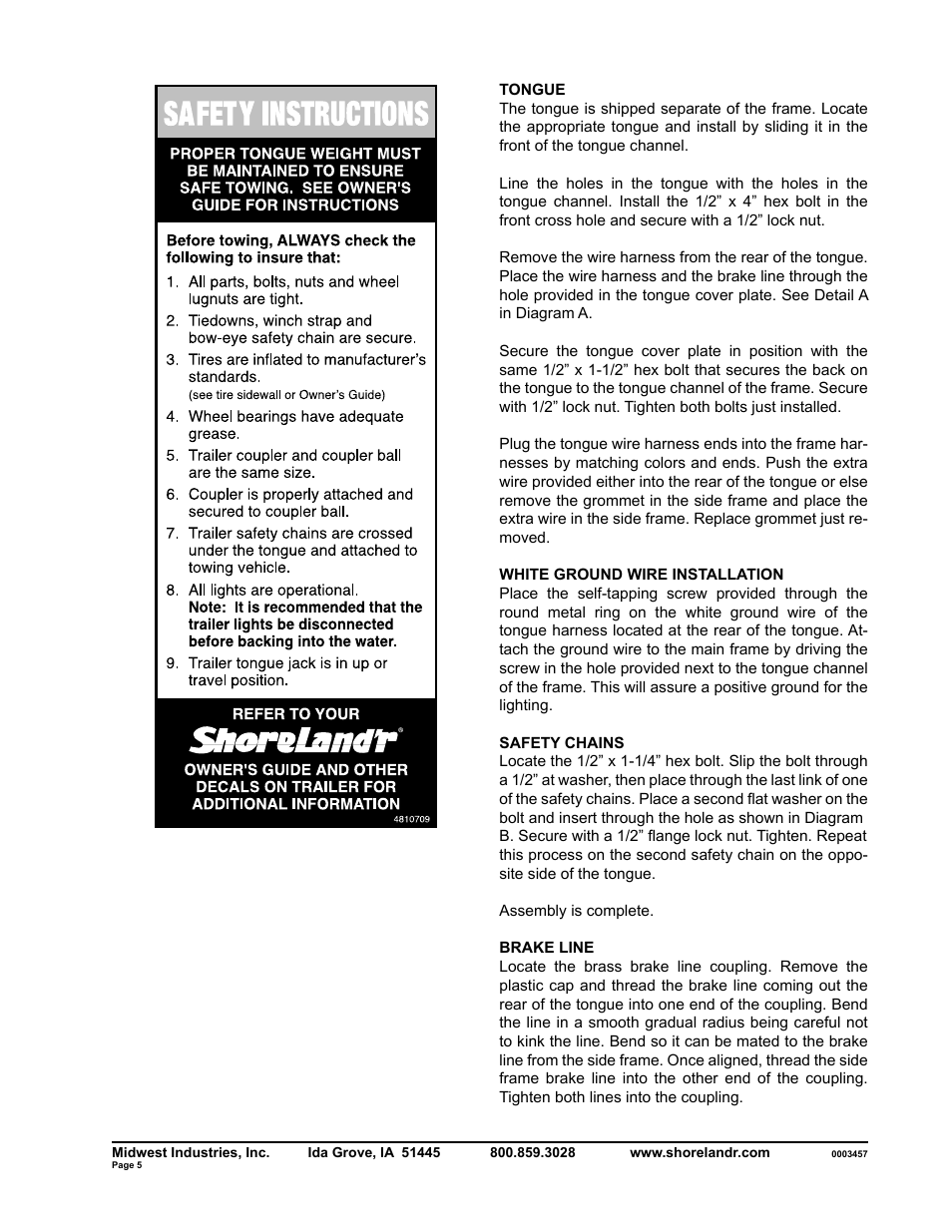 ShoreLand'r SLB40TBXLW User Manual | Page 5 / 12