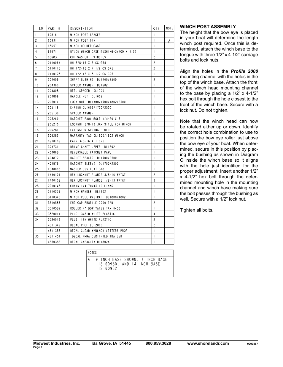 ShoreLand'r SLB40TBXLW User Manual | Page 7 / 12