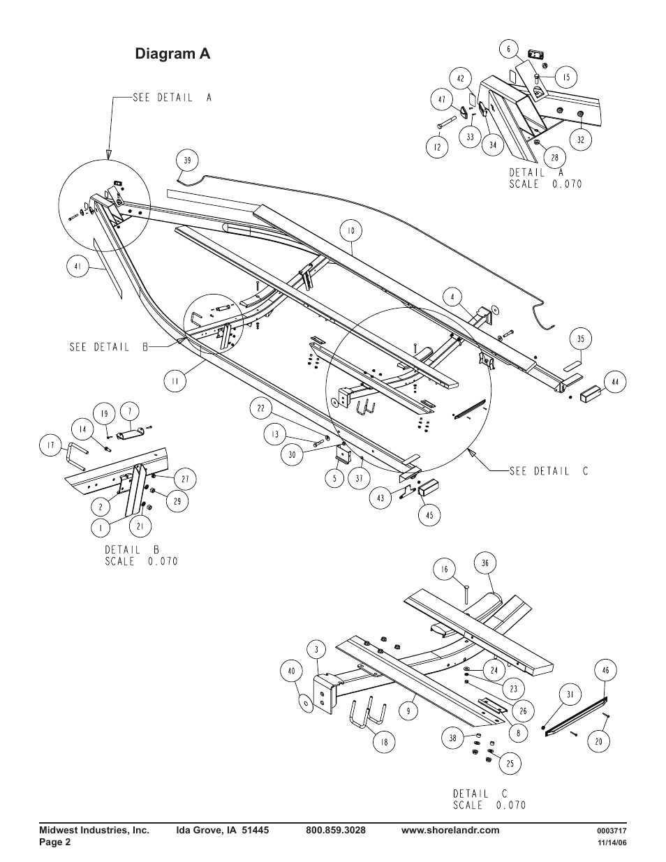 Diagram a | ShoreLand'r SLB46TABBS User Manual | Page 2 / 12