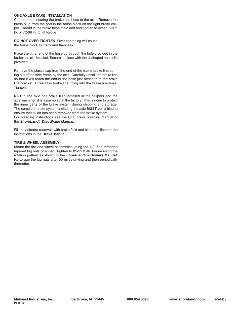 ShoreLand'r SLB46TABL User Manual | Page 10 / 12