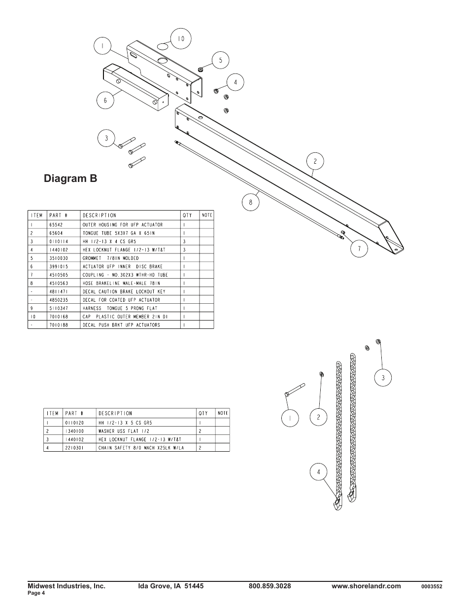 Diagram b | ShoreLand'r SLB46TABL User Manual | Page 4 / 12