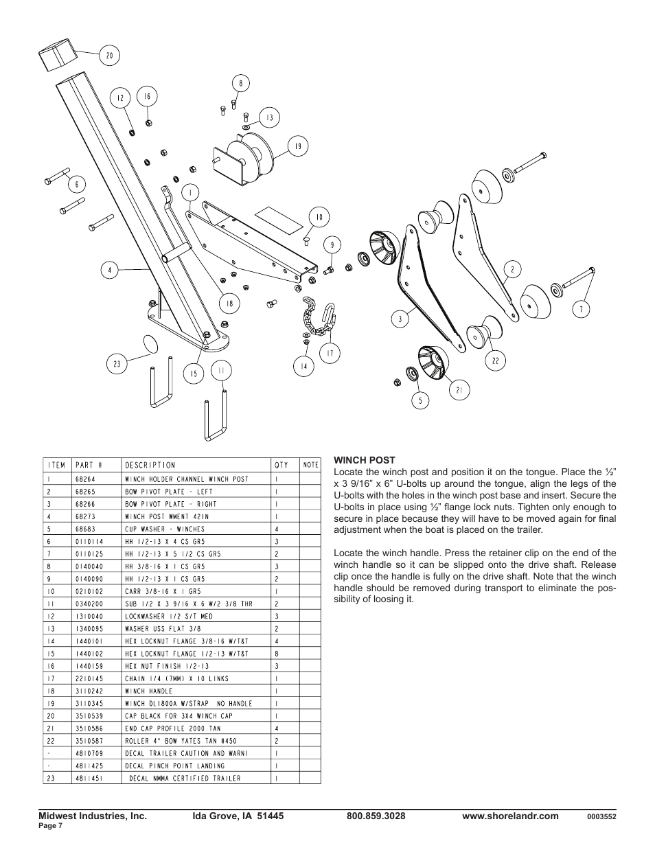 ShoreLand'r SLB46TABL User Manual | Page 7 / 12