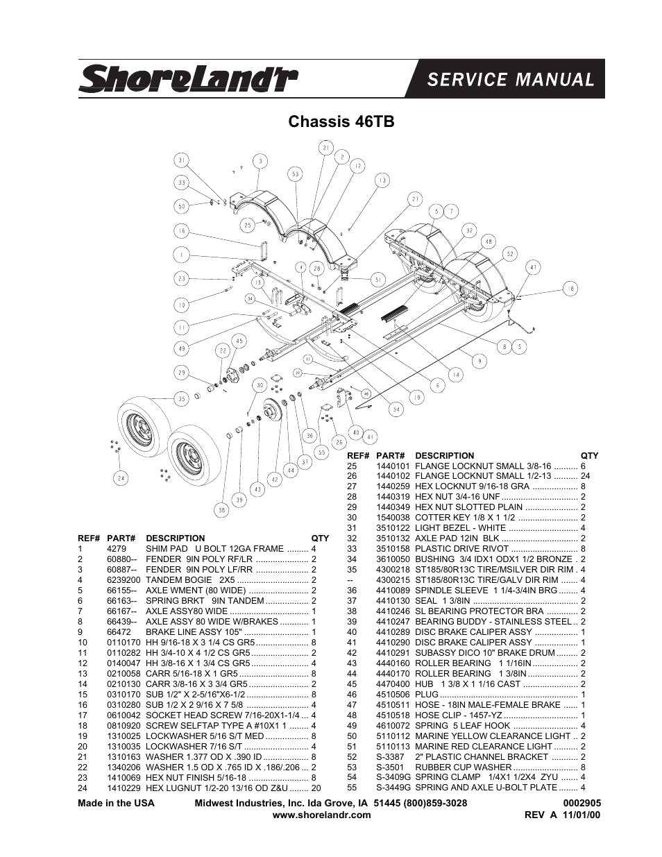 Chassis 46tb | ShoreLand'r SLB46TB User Manual | Page 5 / 8