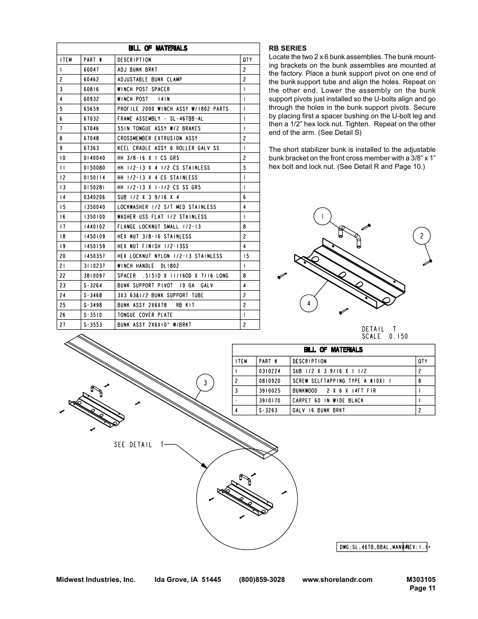 ShoreLand'r SLB46TBAL User Manual | Page 11 / 18