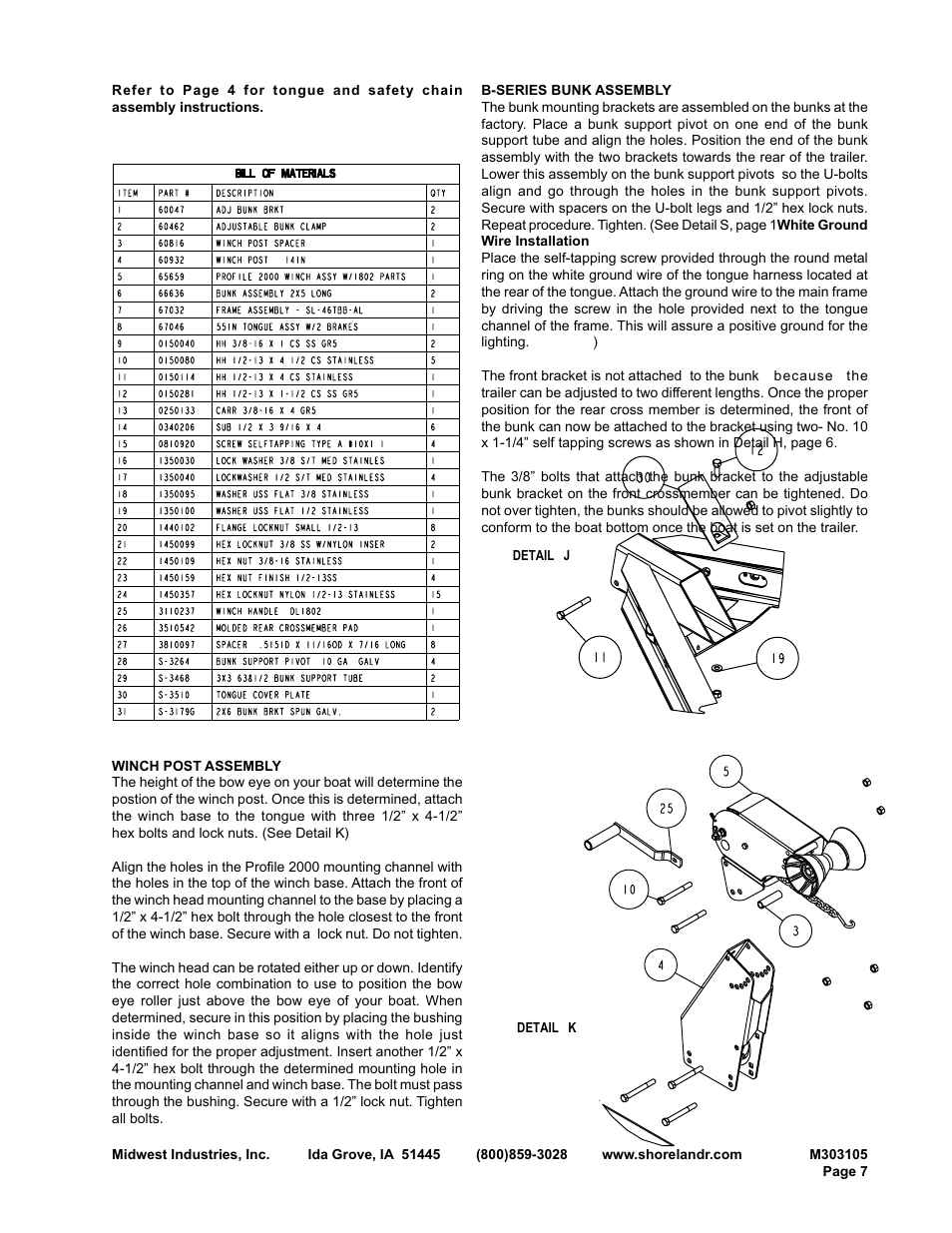 ShoreLand'r SLB46TBAL User Manual | Page 7 / 18