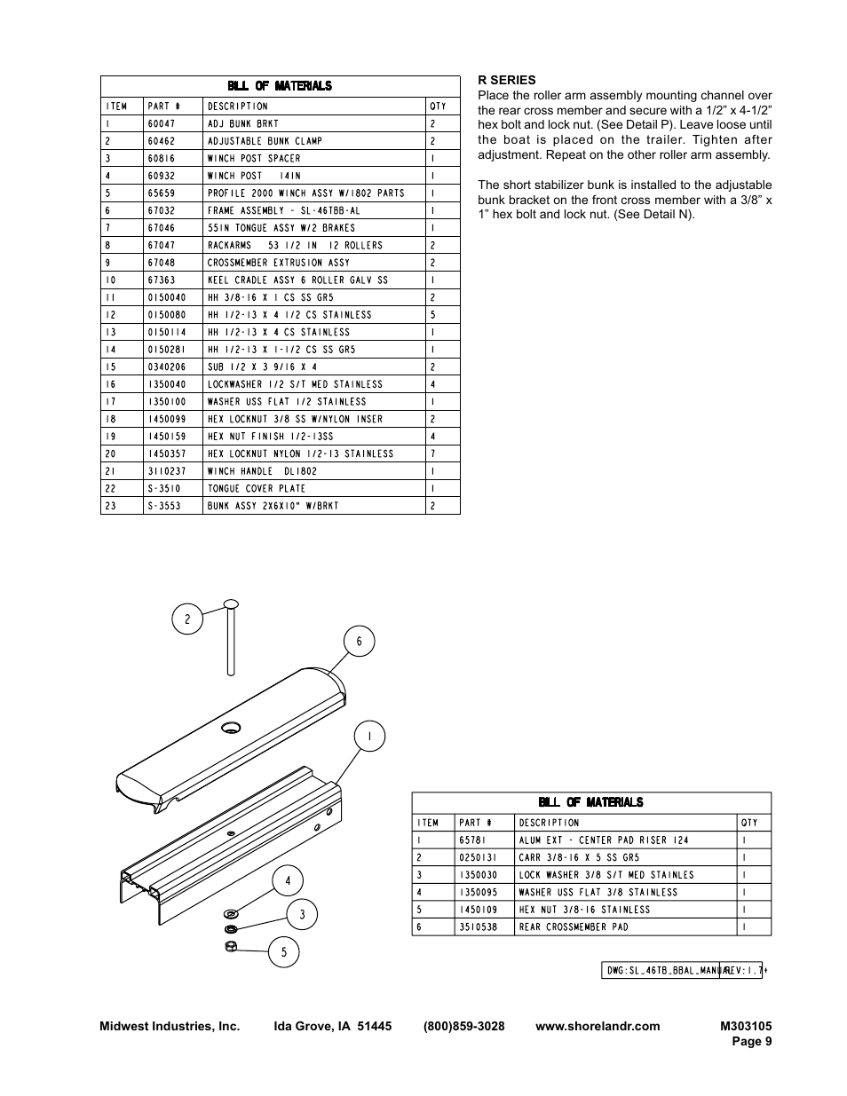 ShoreLand'r SLB46TBAL User Manual | Page 9 / 18