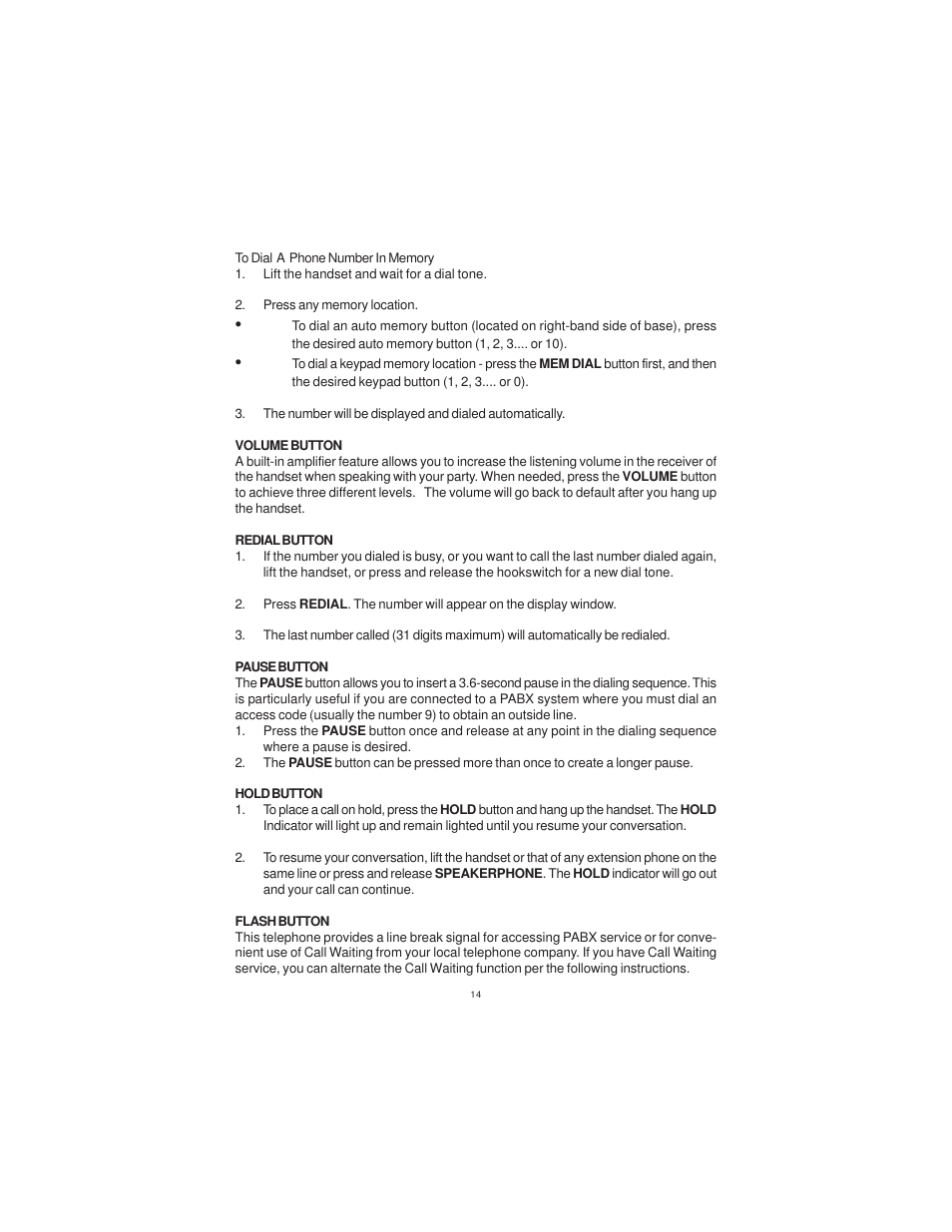 Cortelco DISPOSITION PLUS 2200 User Manual | Page 14 / 26