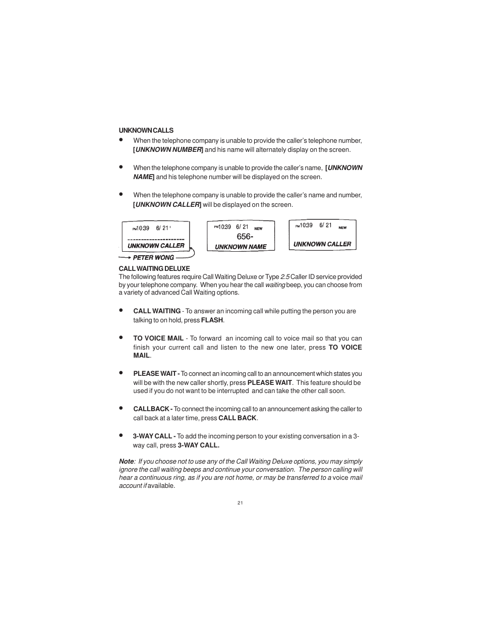 Cortelco DISPOSITION PLUS 2200 User Manual | Page 21 / 26