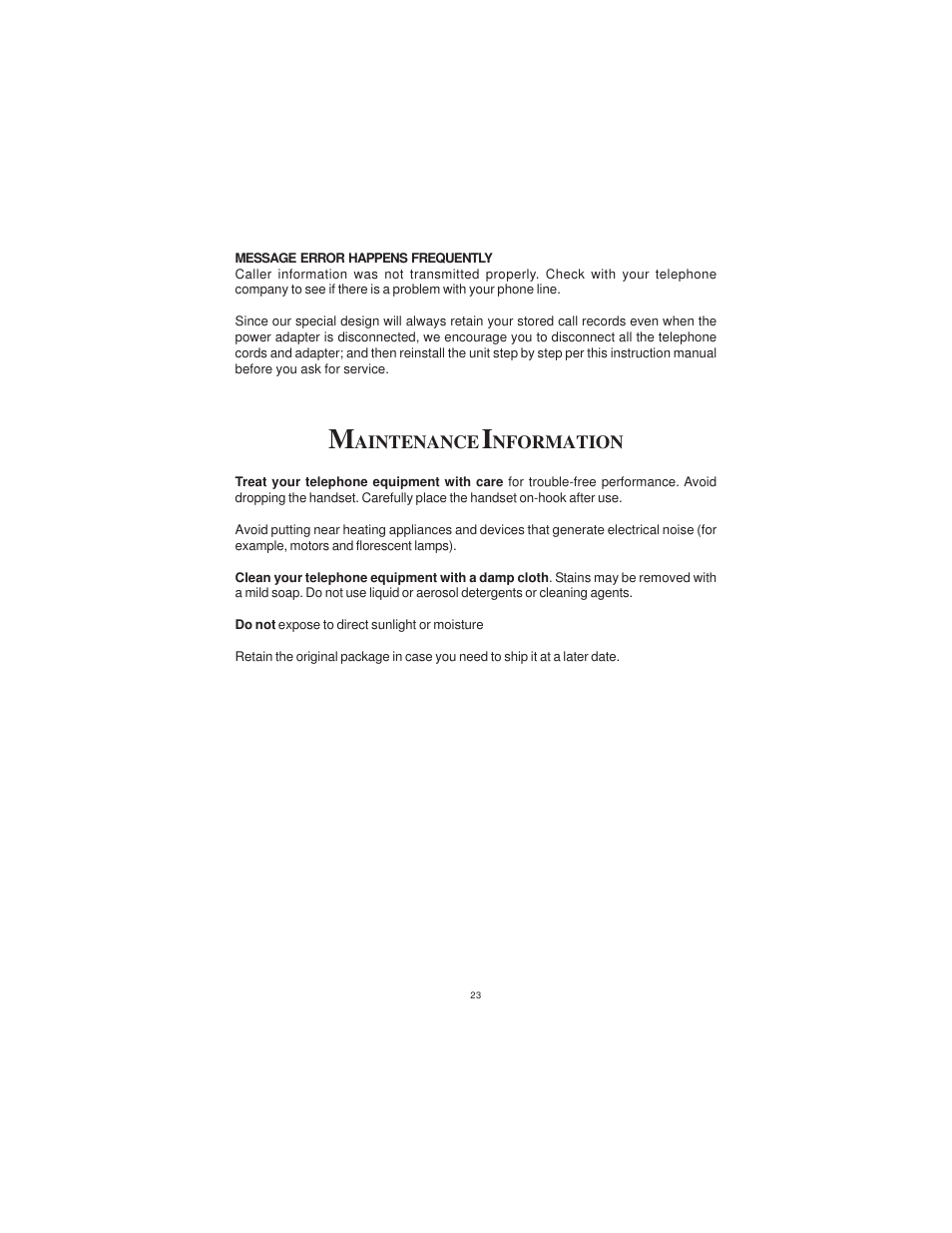 Cortelco DISPOSITION PLUS 2200 User Manual | Page 23 / 26