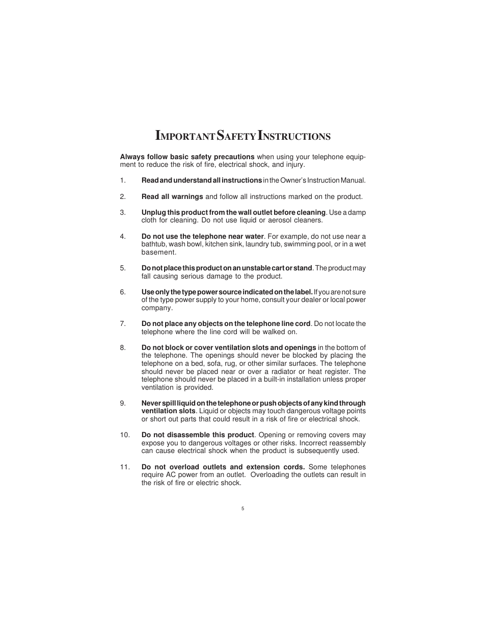 Cortelco DISPOSITION PLUS 2200 User Manual | Page 5 / 26