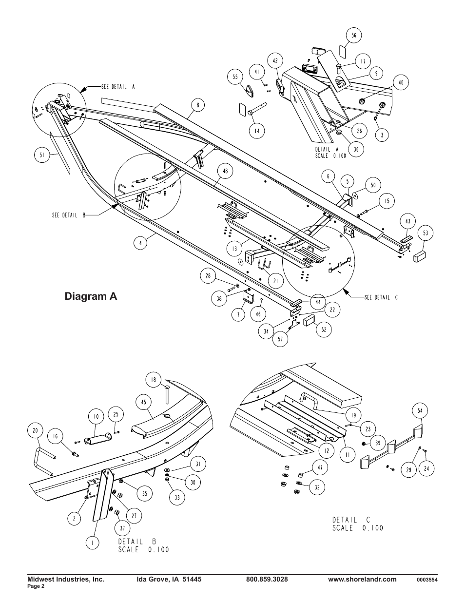 Diagram a | ShoreLand'r SLB46TBBL V.1 User Manual | Page 2 / 10
