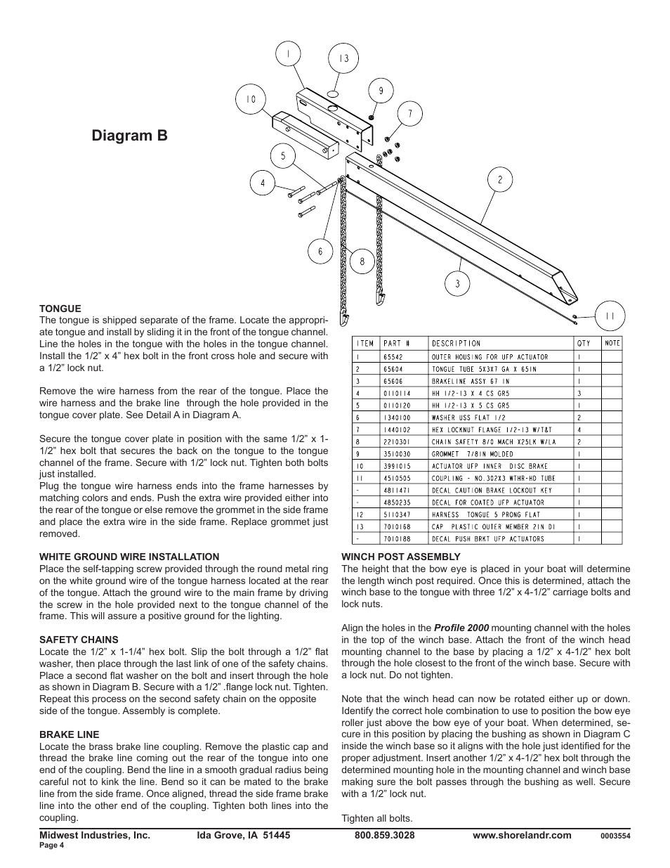 Diagram b | ShoreLand'r SLB46TBBL V.1 User Manual | Page 4 / 10