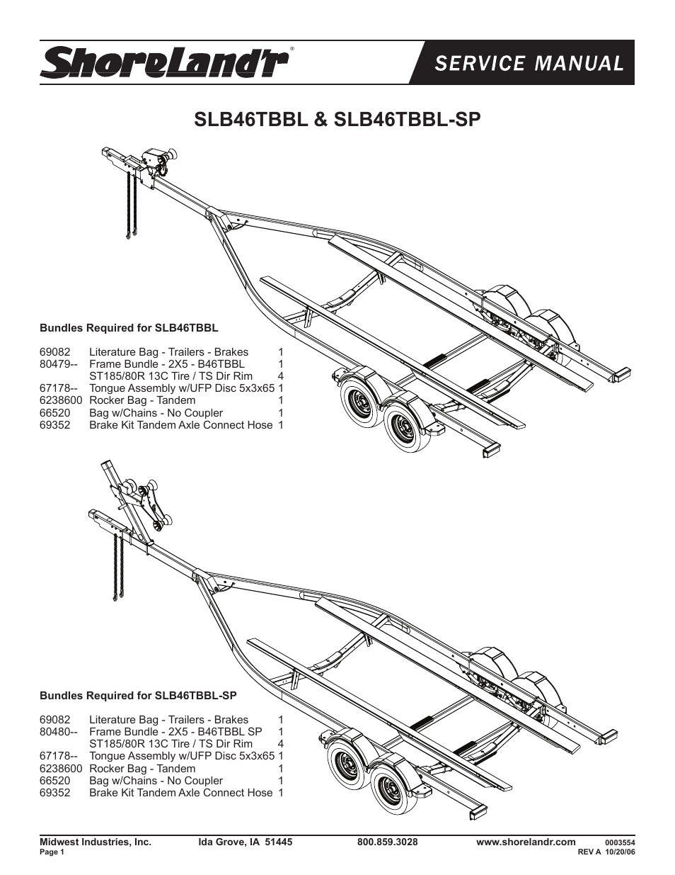 ShoreLand'r SLB46TBBL V.2 User Manual | 12 pages