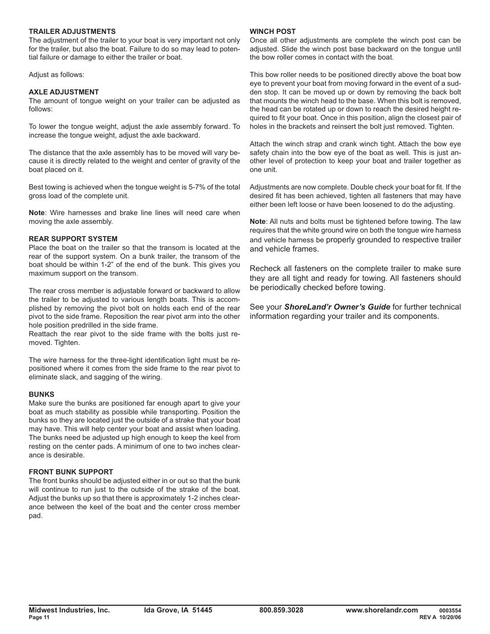 ShoreLand'r SLB46TBBL V.2 User Manual | Page 11 / 12