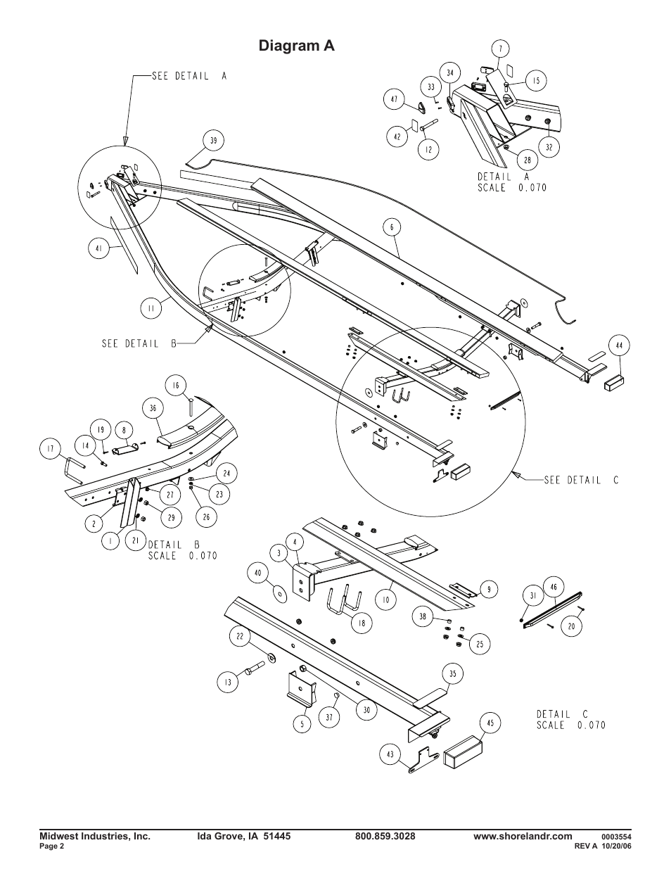 Diagram a | ShoreLand'r SLB46TBBL V.2 User Manual | Page 2 / 12
