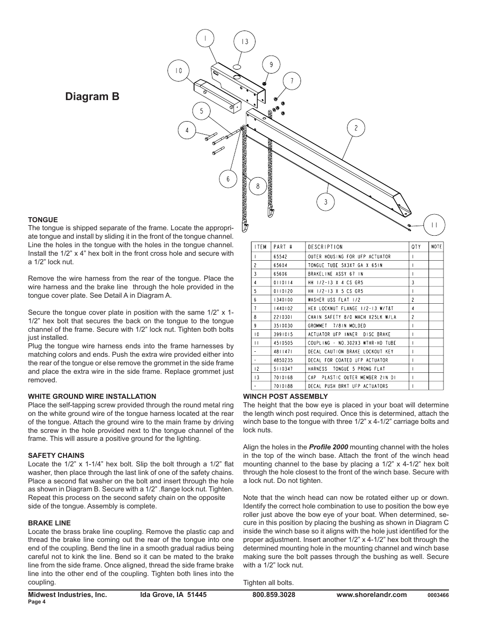Diagram b | ShoreLand'r SLB46TBBS V.1 User Manual | Page 4 / 10