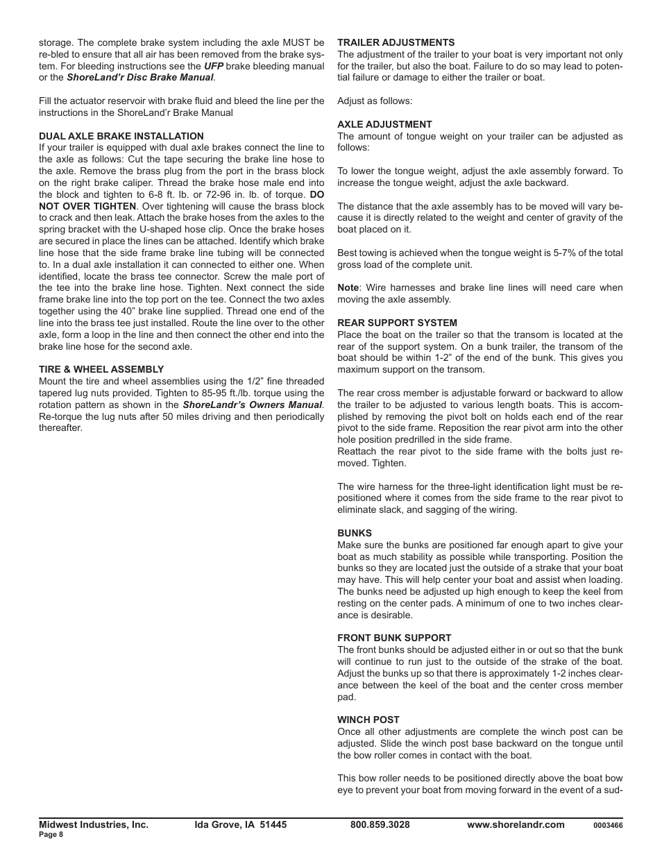 ShoreLand'r SLB46TBBS V.1 User Manual | Page 8 / 10
