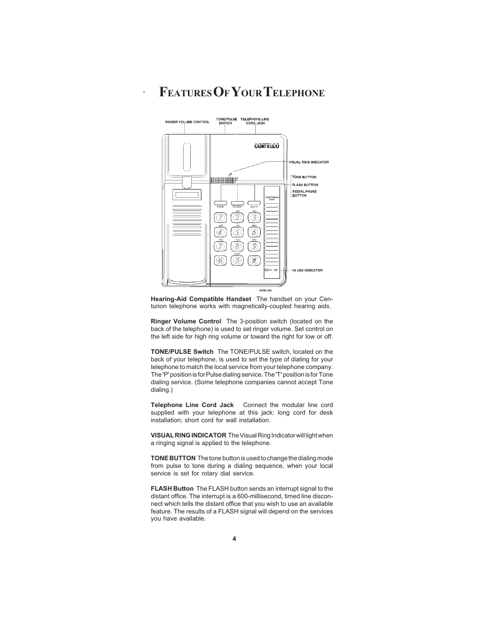 Cortelco CENTURION User Manual | Page 6 / 16