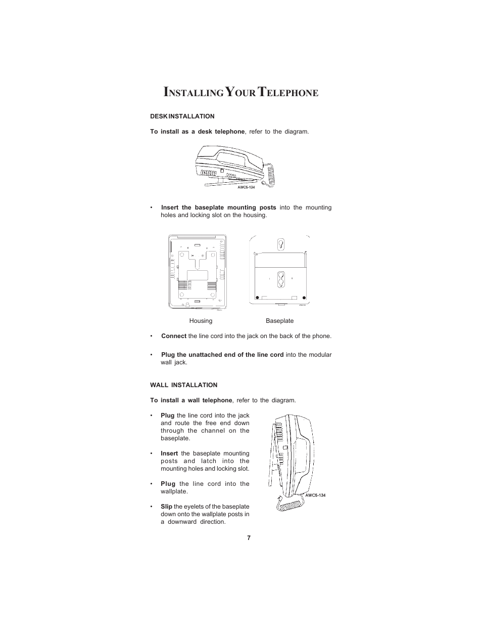 Nstalling, Elephone | Cortelco CENTURION User Manual | Page 9 / 16