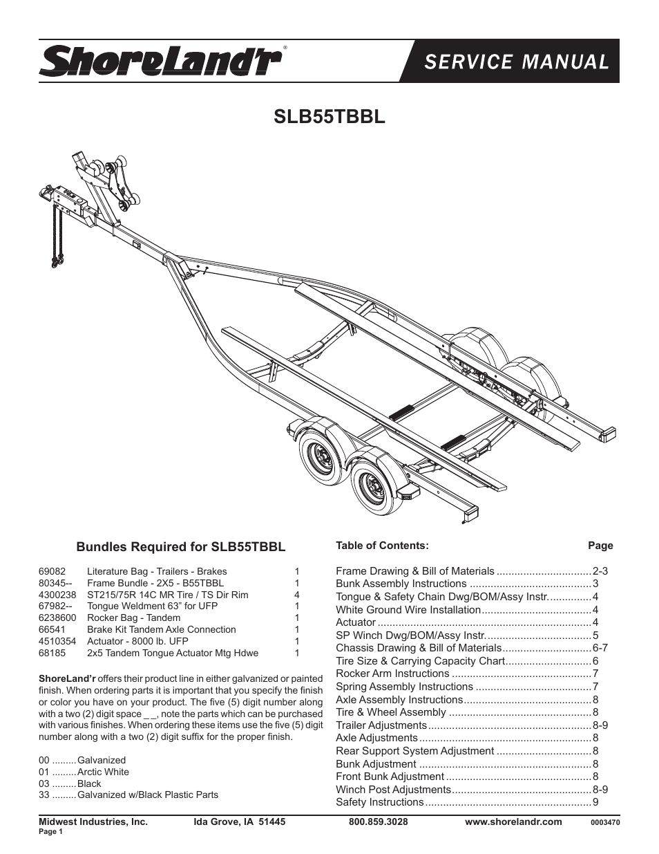 ShoreLand'r SLB55TBBL V.1 User Manual | 10 pages