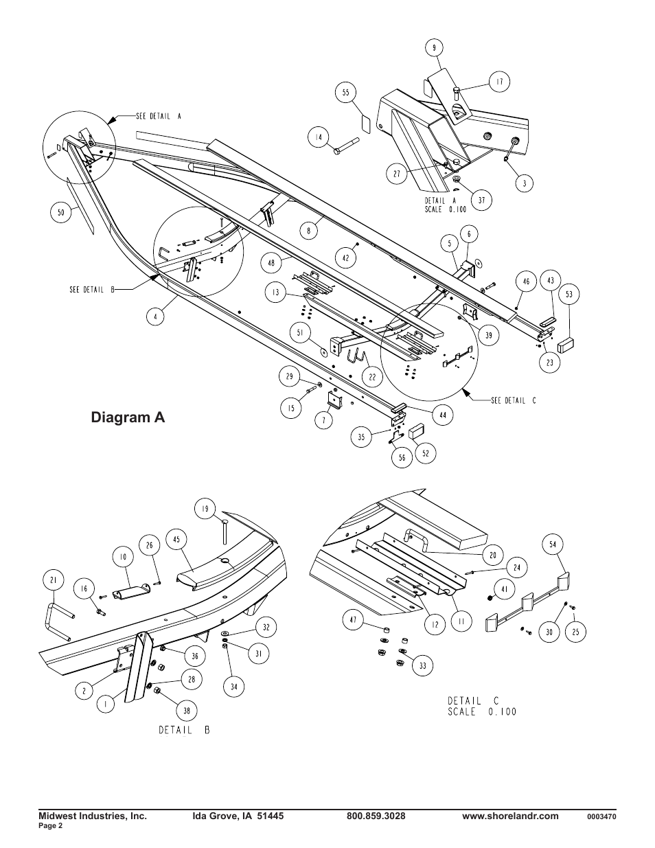 Diagram a | ShoreLand'r SLB55TBBL V.1 User Manual | Page 2 / 10