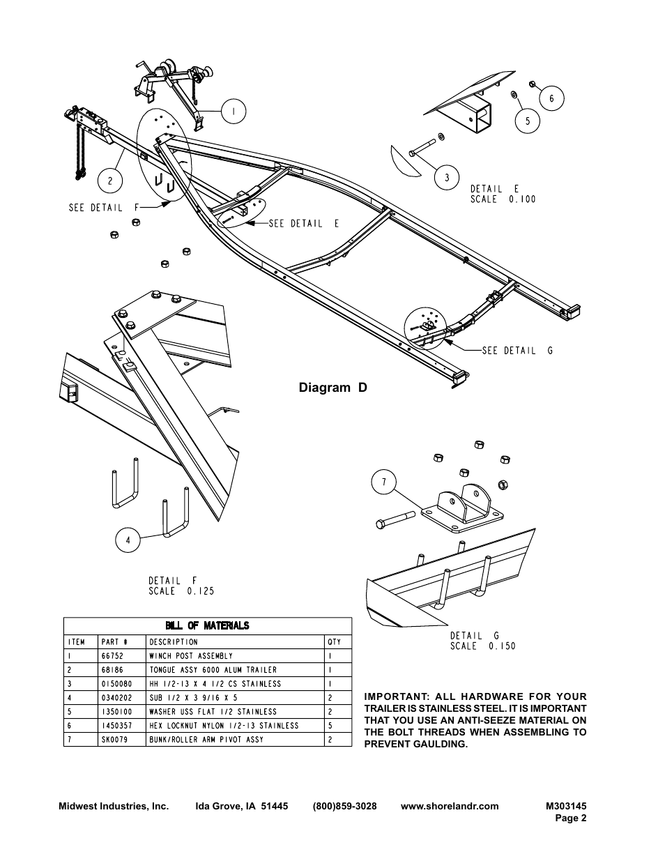 Diagram d | ShoreLand'r SL60TAL User Manual | Page 2 / 16