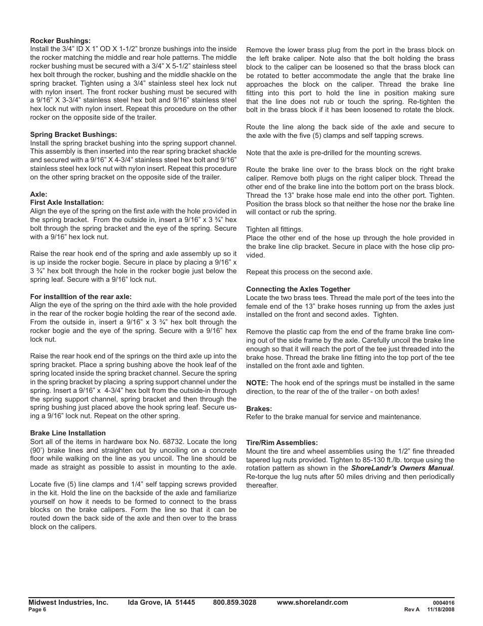 ShoreLand'r SLB82TAL User Manual | Page 6 / 16