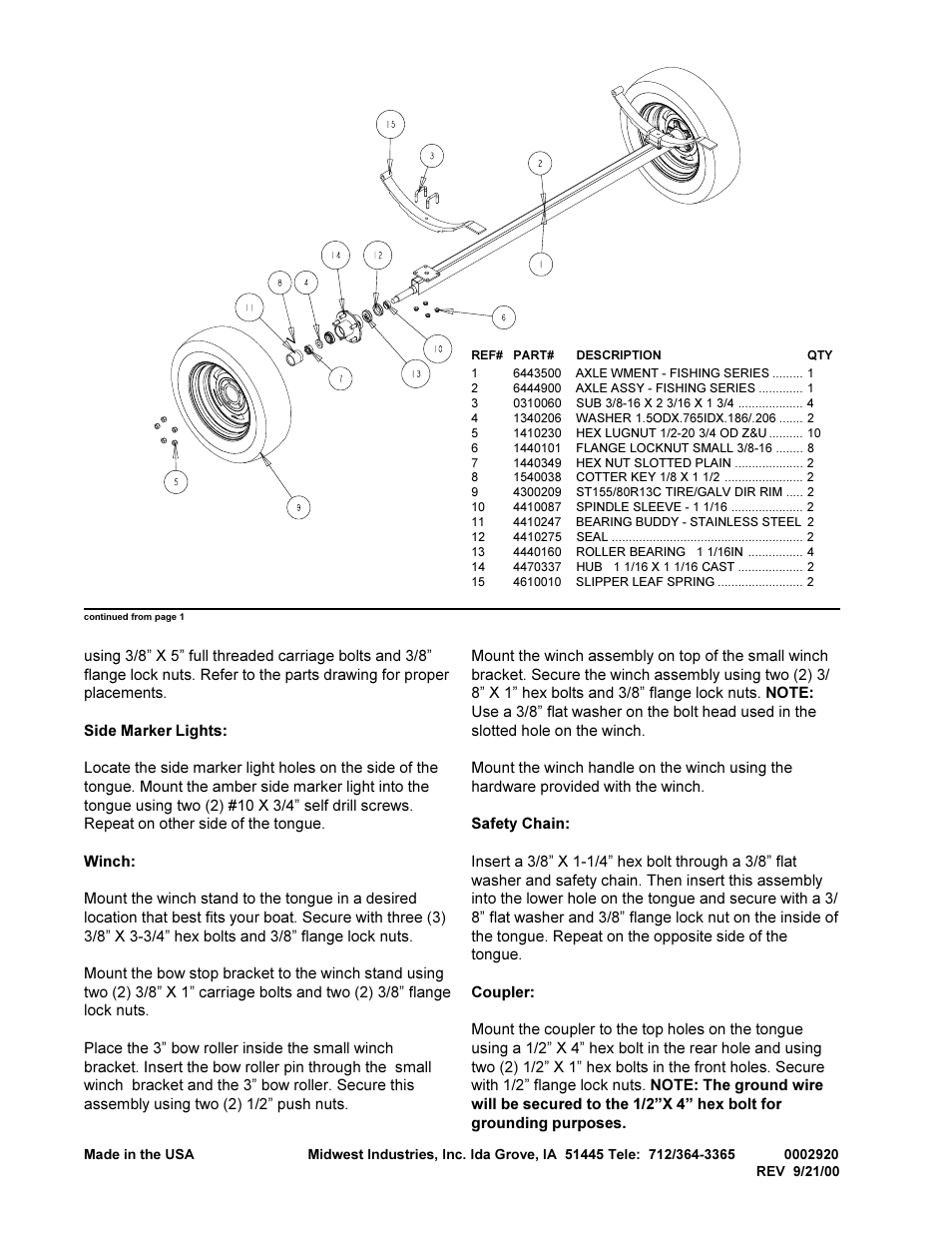 ShoreLand'r SLDB14A-00STS User Manual | Page 4 / 4