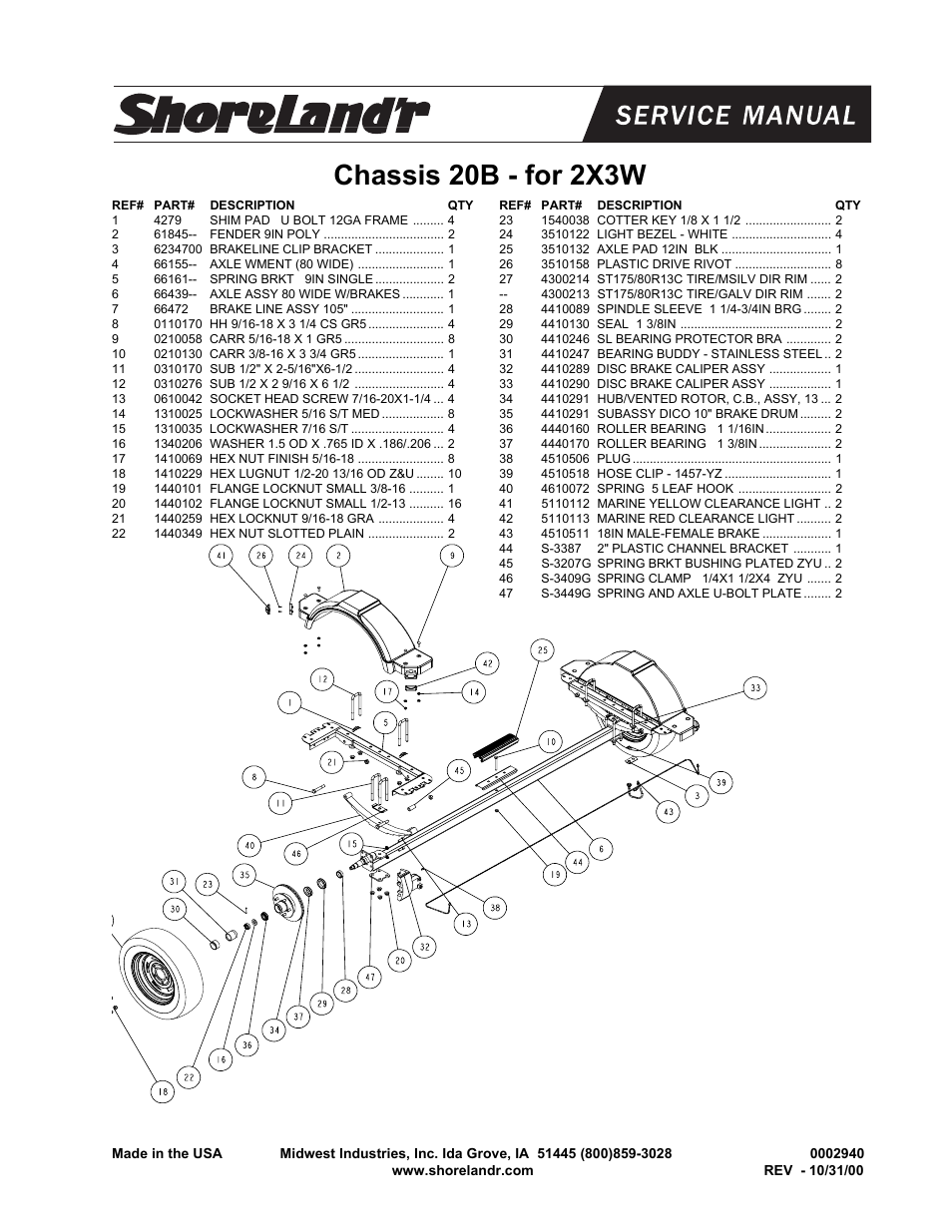 Chassis 20b - for 2x3w | ShoreLand'r SLF20BLW User Manual | Page 5 / 8