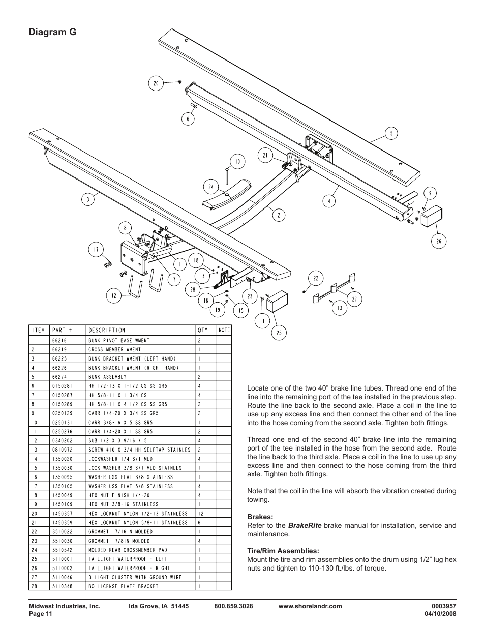 Diagram g | ShoreLand'r SLKB150TA User Manual | Page 11 / 16
