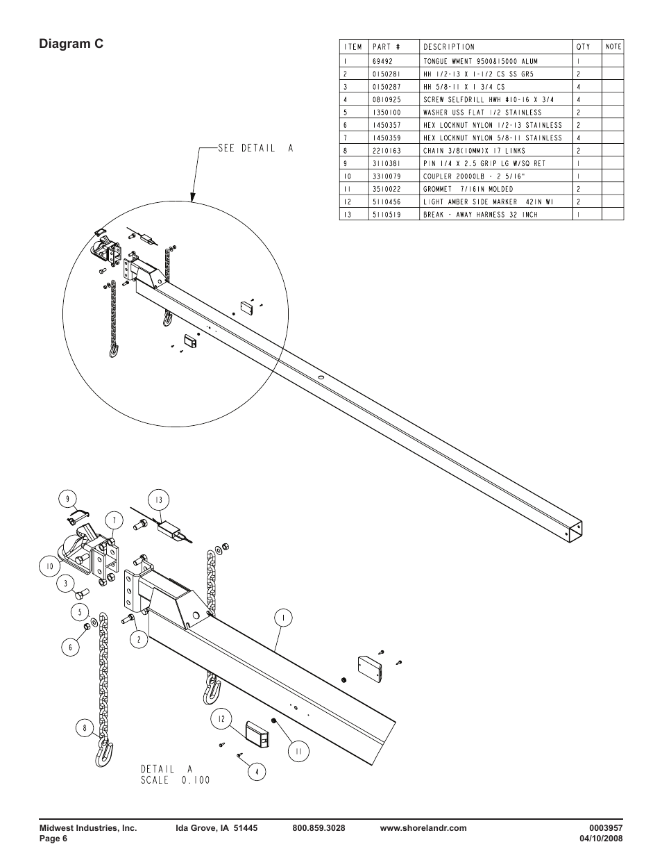Diagram c | ShoreLand'r SLKB150TA User Manual | Page 6 / 16