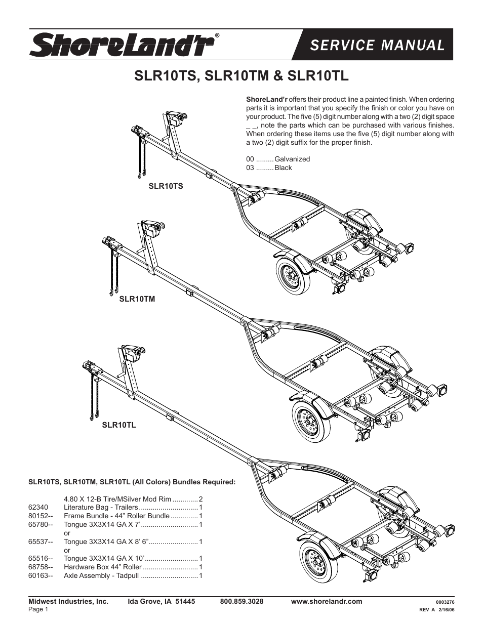 ShoreLand'r SLR10 User Manual | 8 pages