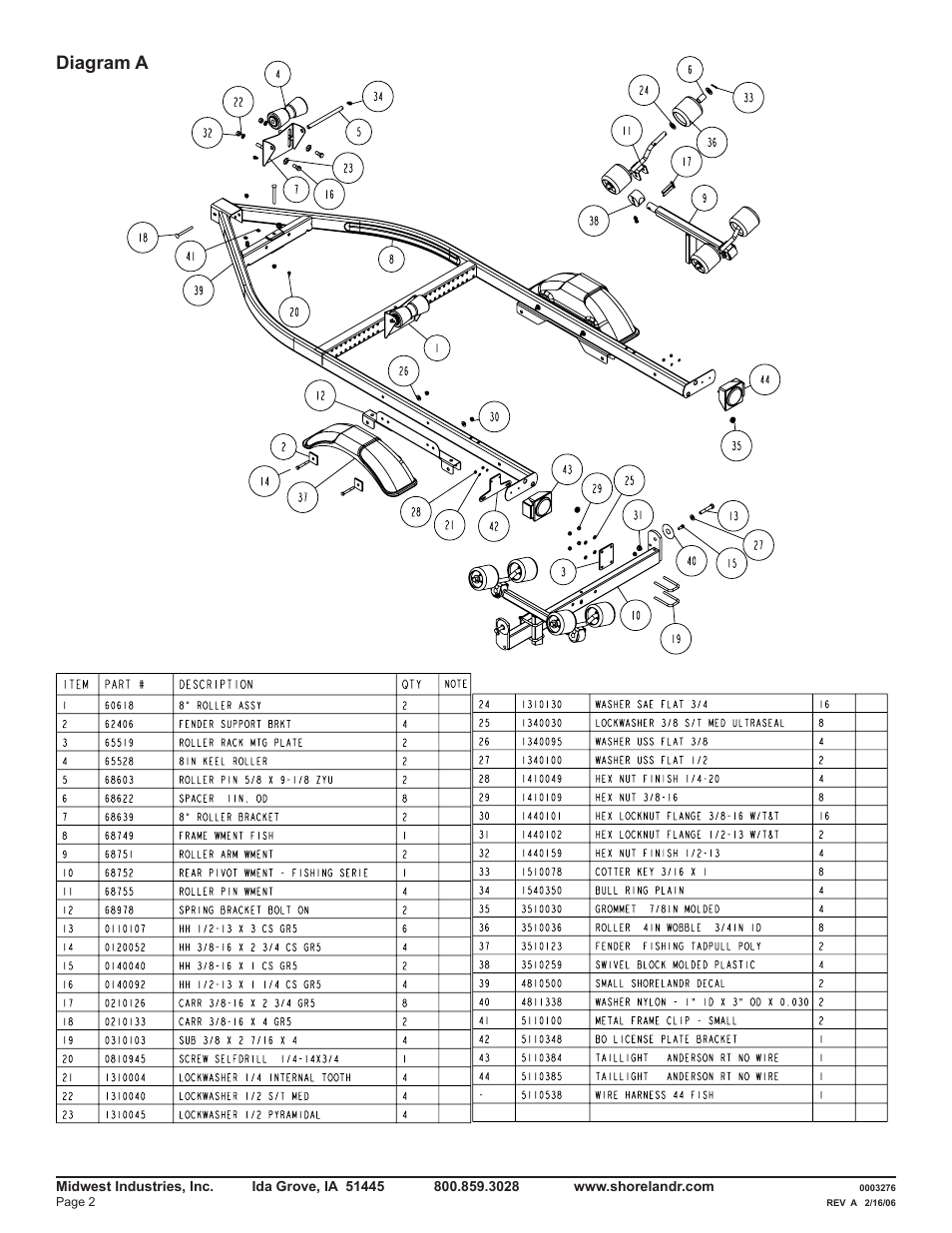 Diagram a | ShoreLand'r SLR10 User Manual | Page 2 / 8