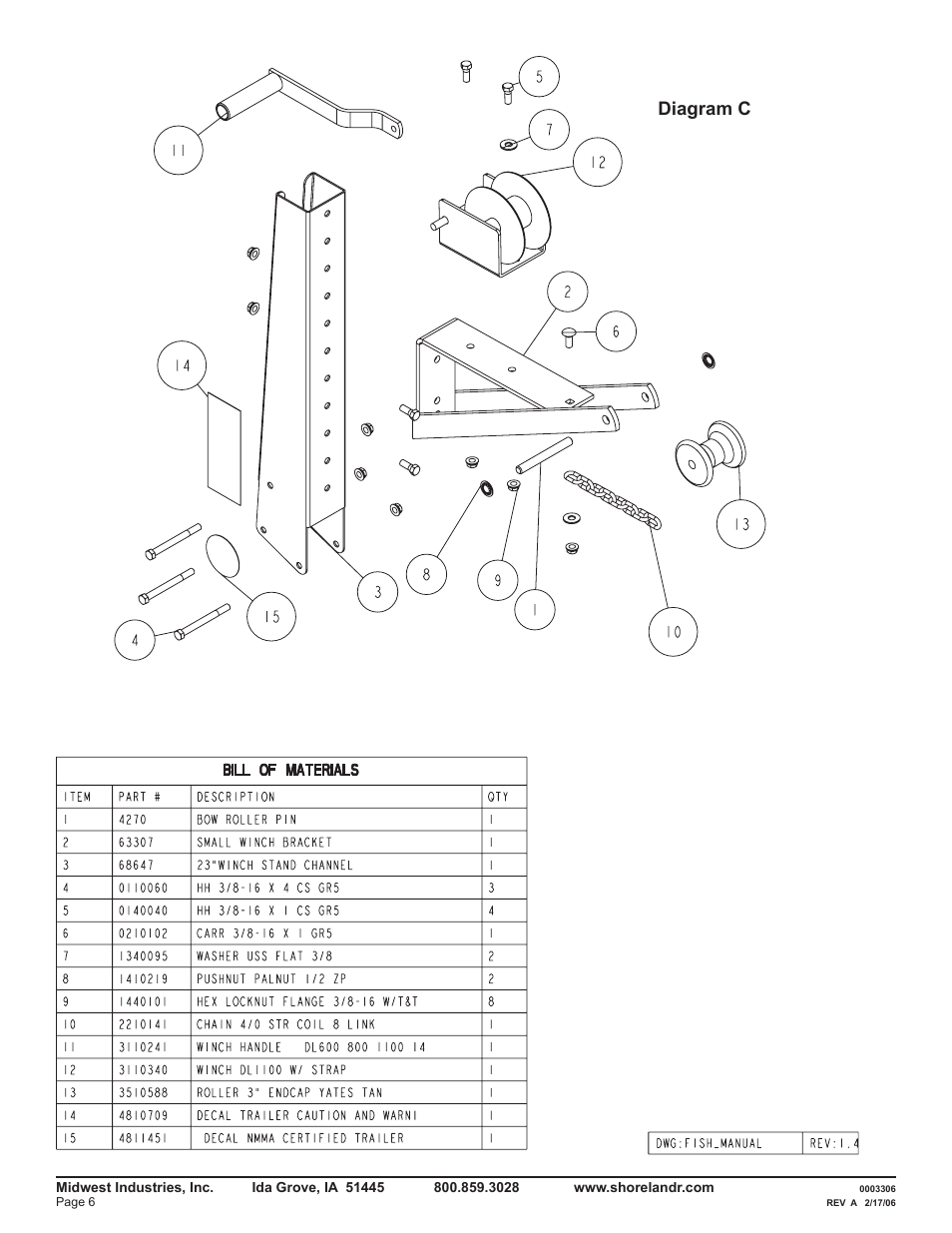 Diagram c | ShoreLand'r SLR14 User Manual | Page 6 / 10